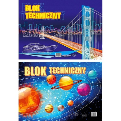 Protos Technický blok A3 biely 10 listov 160g