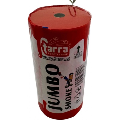 Dýmovnice JUMBO SMOKE ČERVENÁ 1 ks trhací pojistka EP-8028CS-A-1