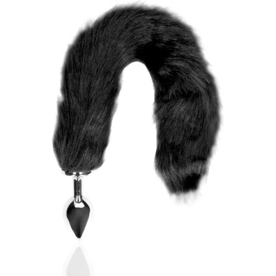 Shots Toys Метален разширител с пухкава опашка Ouch! Fox Tail