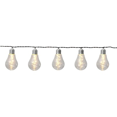 STAR TRADING Venkovní LED solární řetěz GLOW 50xLED D.1,8m černý