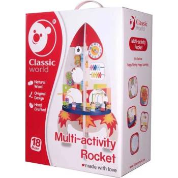 Classic World Детска дървена играчка ракета (4121)