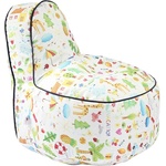 PUFRELAX Пуф, стол, 200л. , OK Junior, A Colourful World, Водоустойчив, Перящ се калъф, Пълнеж от Полистиролни перли, принт, 8481 (PUF-G-OKJ-TEXP-LUC) - topmarket