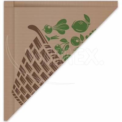 Wimex Papierový kornút hnedý 37 x 37 cm `1500g` viazaný