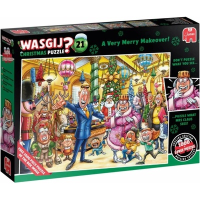 WASGIJ JUMBO Christmas 21 Veselé vánoční proměny! 2x1000 dílků