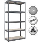 Carmen Метален стелаж STAR 180x90x45 см, до 350 кг на рафт - сив (3580506) - bay