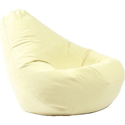 PUFRELAX Пуф, круша за деца 4-14 г. , 160л. Nirvana Light - Lemon, Перящ се калъф, Пълнеж от Полистиролни перли, Гама Premium, 8352 (PUF-G-NL-PT-LE)