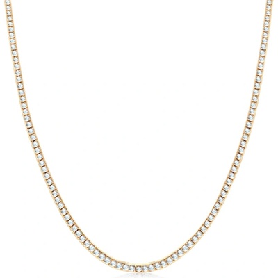 SAVICKI Тенис колие Luminy 2, 5 мм: злато, бели сапфири