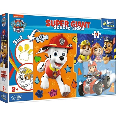 TREFL MAXI Paw patrol Zoznámte sa s Tlapkovou patrolou 15 dielov