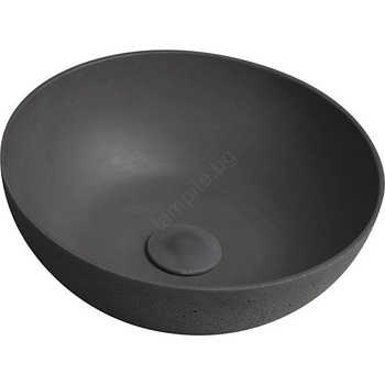 SAPHO - Мивка за плот FORMIGO Ø 39 см бетон/антрацит (SH0498)