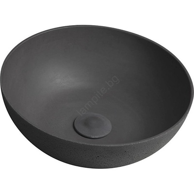 SAPHO - Умивалник за плот FORMIGO Ø 39 см бетон/антрацит (SH0498)