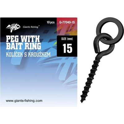 Giants Fishing Pegs with Bait Rings 10 ks 15 mm Kolíček s očkem
