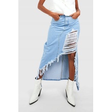 Boohoo asymetrická maxi sukňa