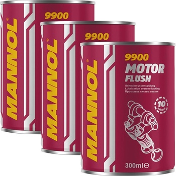 MANNOL 3бр X 300мл Добавка за промиване на двигател MANNOL Motor Flush (MN 9900-3)