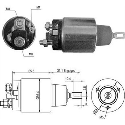 Elektromagnetický spínač pre żtartér MAGNETI MARELLI 940113050418