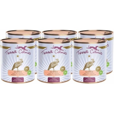 Terra Canis Senior Turkey with papaya broccoli & herbs 6 x 800 g