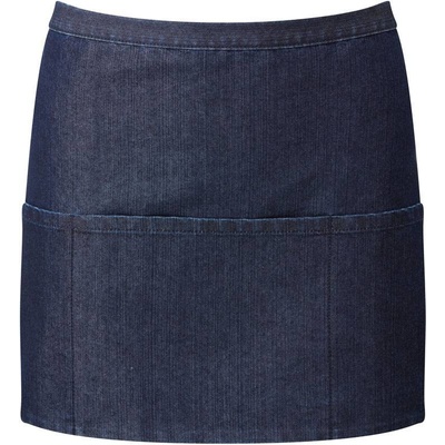 Premier PR155 Krátka zástera do pása s vreckom Colours modrá indigo denim