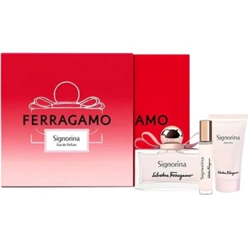 Salvatore Ferragamo Signorina дамски комплект EDP 100 мл + EDP 10 мл + лосион 50 мл