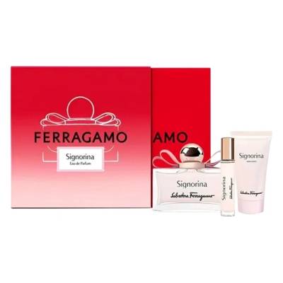 Salvatore Ferragamo Signorina дамски комплект EDP 100 мл + EDP 10 мл + лосион 50 мл