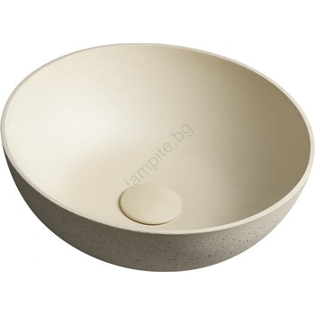 SAPHO - Мивка за плот FORMIGO Ø 39 см бетон/беж (SH0501)