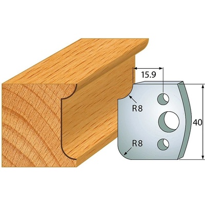 IGM Professional IGM Profil 174 - pár nožov 40x4mm SP F026-174