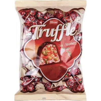 Elvan Truffle Čokoládové jahodovou náplní 1 kg