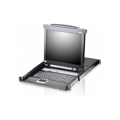 ATEN 8 Port 17 LCD KVMP Switch with French Keyboard