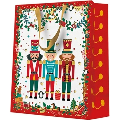 PAW2 Dárková taška PAW střední 20x25x10 cm Nutcracker with garlands