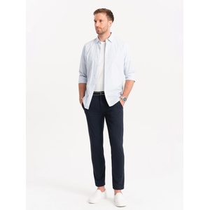 Ombre Clothing Тъмносин мъжки панталон чино с декоративен колан Ombre Clothing Ombre Clothing | Sin | МЪЖЕ | 30/32