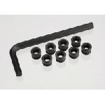 Traxxas Капачки тапи за главини Traxxas Aluminum caps, pivot ball threaded aluminum, hard-anodized TRX7033X (TRX7033X)