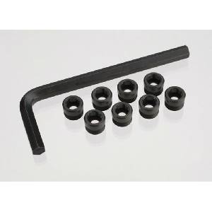 Traxxas Капачки тапи за главини Traxxas Aluminum caps, pivot ball threaded aluminum, hard-anodized TRX7033X (TRX7033X)