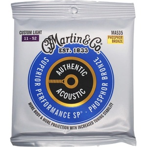 Martin&Co Martin MA535 Authentic SP, Струни за акустична китара 11-52, Phosphor Bronze (MA535)