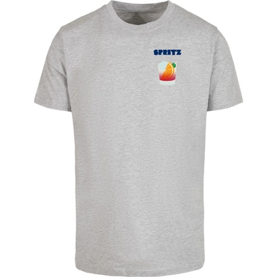 Mister Tee Тениска Vintage Spritz Tee heather grey XXLUB-MT2402-00431 - Черен, размер M