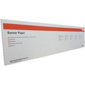 OKI 328/1.2m/Banner Paper, 328x1200mm, 12.8", 9004452, g/m2, плакатна хартия, бяла, за l (09004452)