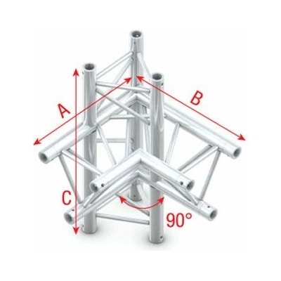 TRUSS PT30-014 90 Degrees Corner + Up/Down Right