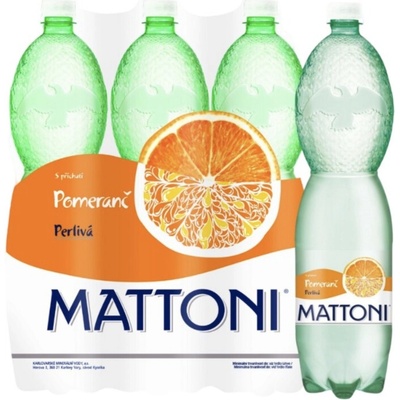 Mattoni Esence perlivá pomeranč 6 x 1,5 l