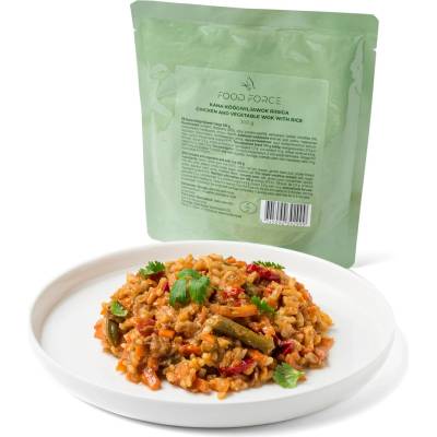 Food Force Уок с пилешко и зеленчуци с ориз 300 г
