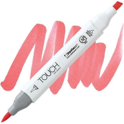 Lihová fixa TOUCH oboustranná Brush & Chisel, Coral pink (R16)