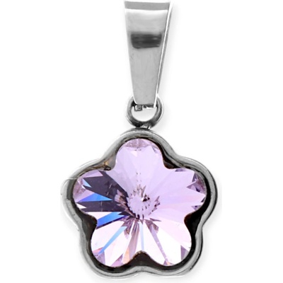 MPM Dámský ocelový nerezový přívěsek Flor stříbrné SPD.6050