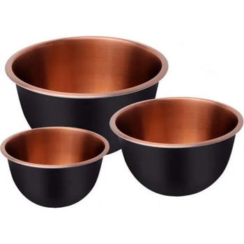 Klausberg Комплект дълбоки купи Klausberg KB 7394, 5 л, 3 л, 1.6 л, Полирани, Инокс/меден