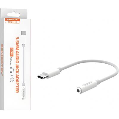 Samostel Адаптер аудио жак 3.5mm на USB C - Бяла KP26288