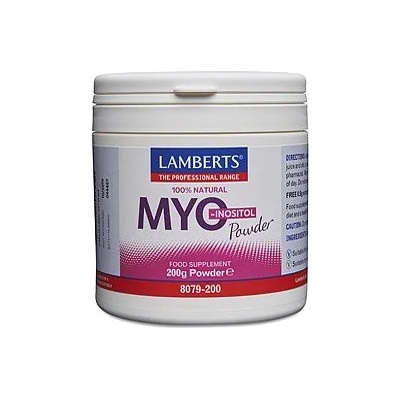LAMBERTS Хранителна добавка Мио-инозитол, витамин В комплекс, Lamberts Myo - Inositol Powder, 200gr