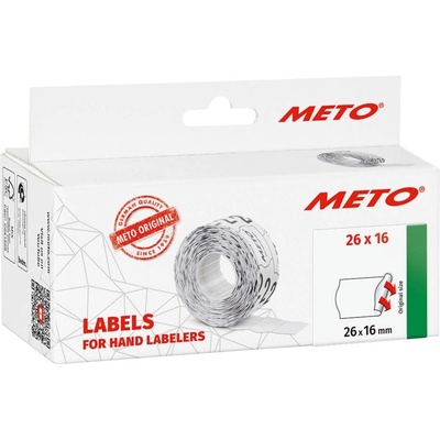 METO cenovky 9506166 26 mm x 16 mm bílá 1 ks