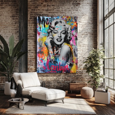 Obraz na plátně Graffiti Marilyn Monroe 40x40 cm