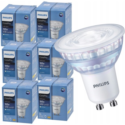 Philips 929001895102 LED bodová žiarovk CorePro, GU10, 7W, 670lm, 3000K, 60°, 25000h, teplá biela