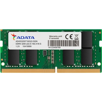 Adata DDR4 16GB 3200MHz CL22 (1x16GB) AD4S320016G22-SGN