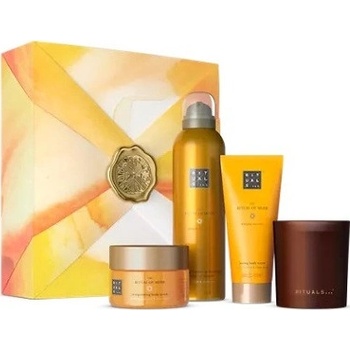 RITUALS The Ritual of Mehr tělový peeling 125 g, sprchový olej 200 ml, tělový krém 100 ml a svíčku 140 g