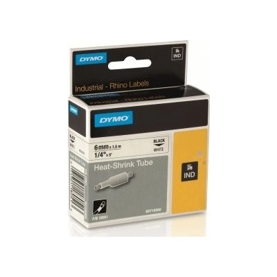 zmršťovacia bužírka DYMO 18051 D1 RHINO Black On White Tube (6mm) (S0718260)