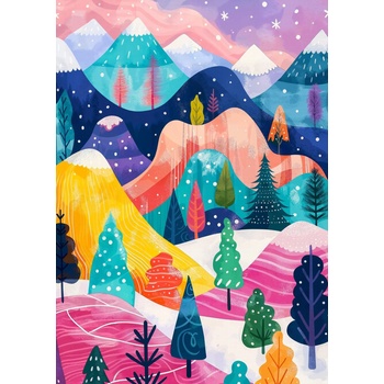 Enjoy - Puzzle Winter's Palette - 1 000 piese