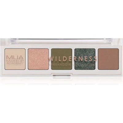 MUA Makeup Academy Professional 5 Shade Palette палитра сенки за очи цвят Wilderness 3, 8 гр