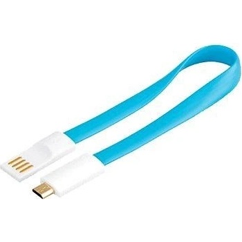 PremiumCord 8592220011567 USB A/m - B/m micro, 0,2m, bílo-modrý